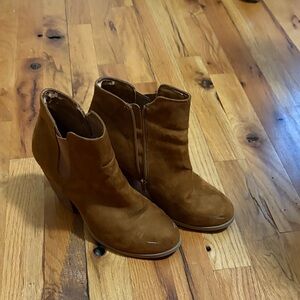 Brown Suede Ankle Boots